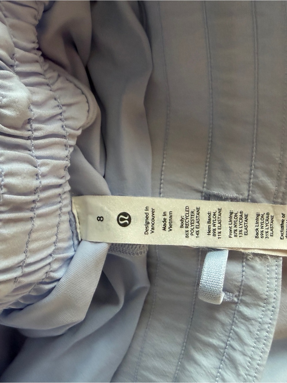 lululemon athletica light lavender athletic skirt - Picture 2 of 2